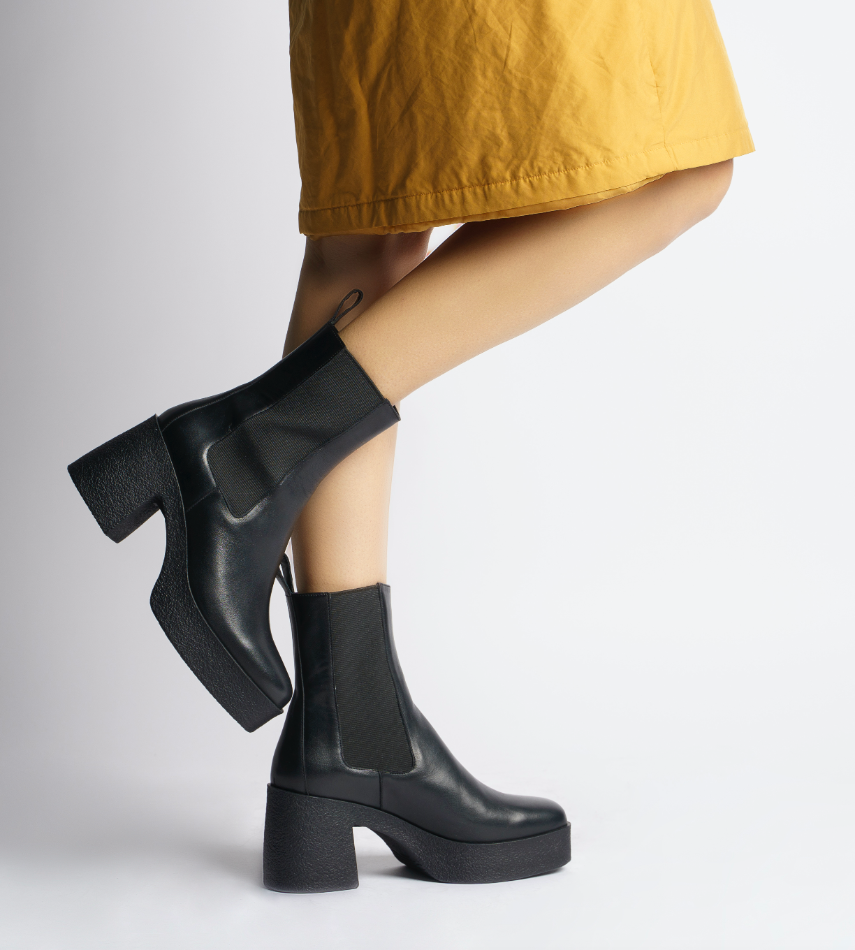 Momo Black Leather Chelsea Boots 20077-04-01 - 7