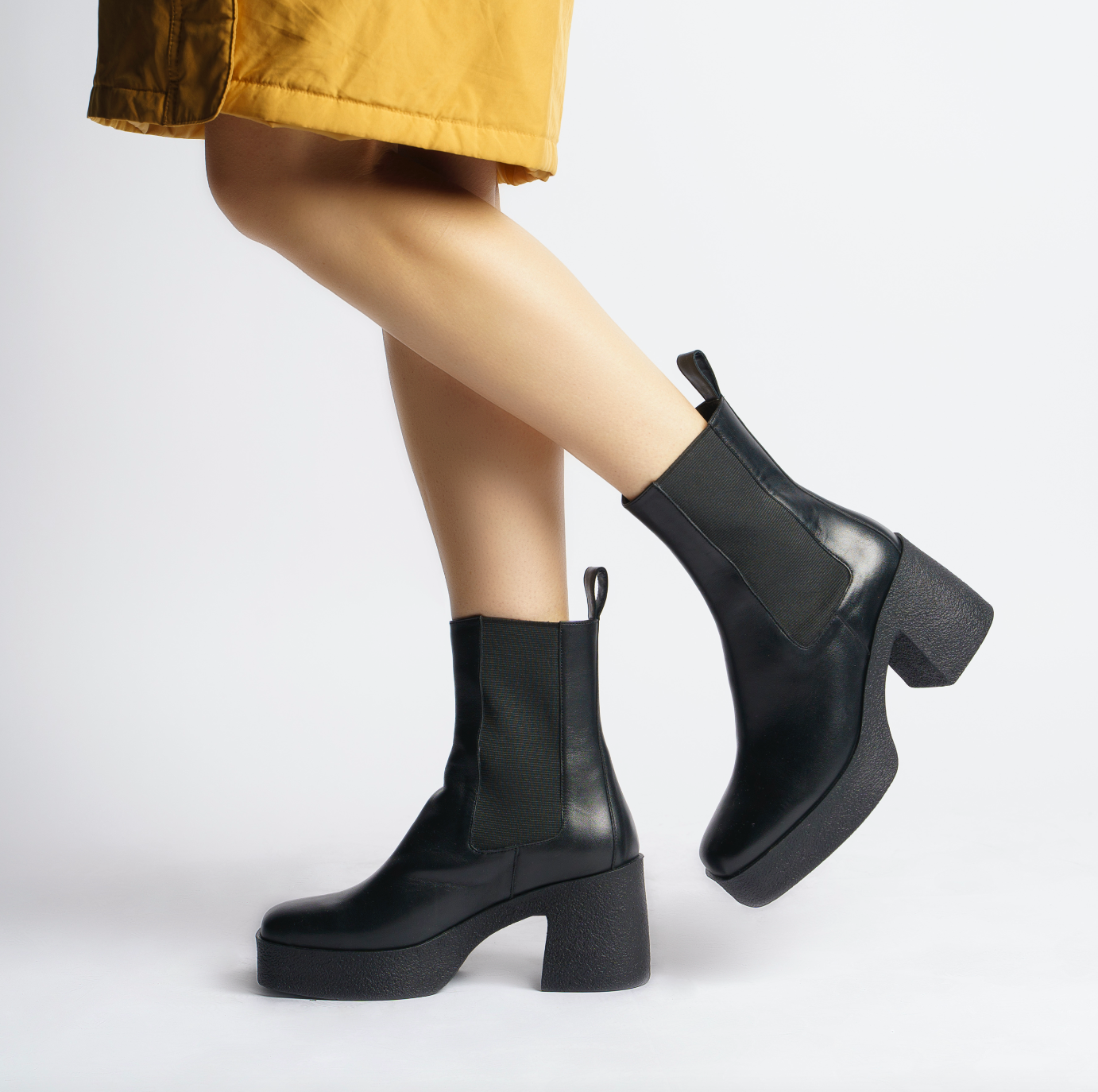 Momo Black Leather Chelsea Boots 20077-04-01 - 8