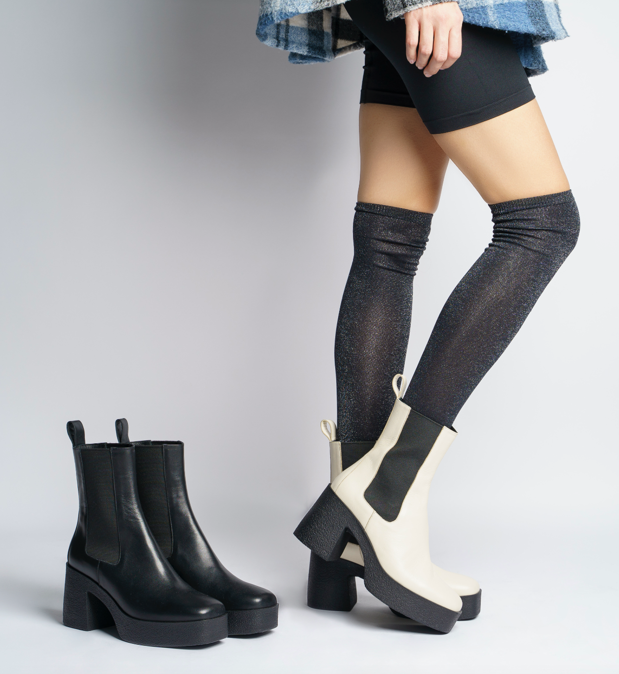 Momo Off White Leather Chelsea Boots 20077-04-02 - 10