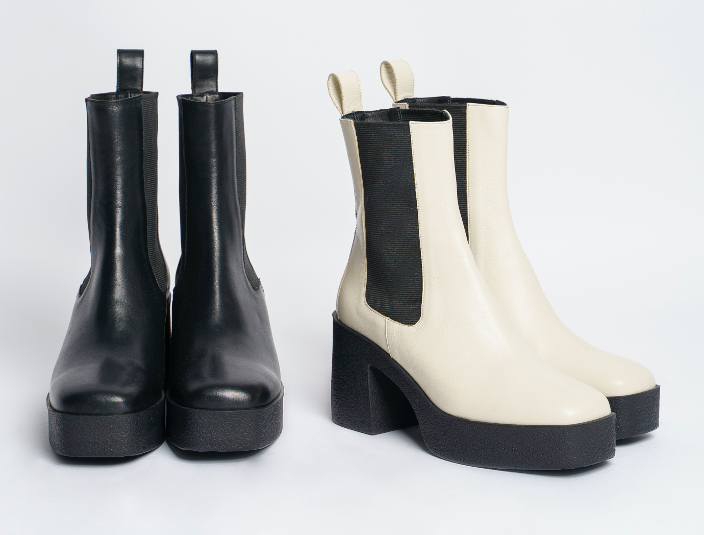 Momo Off White Leather Chelsea Boots 20077-04-02 - 11