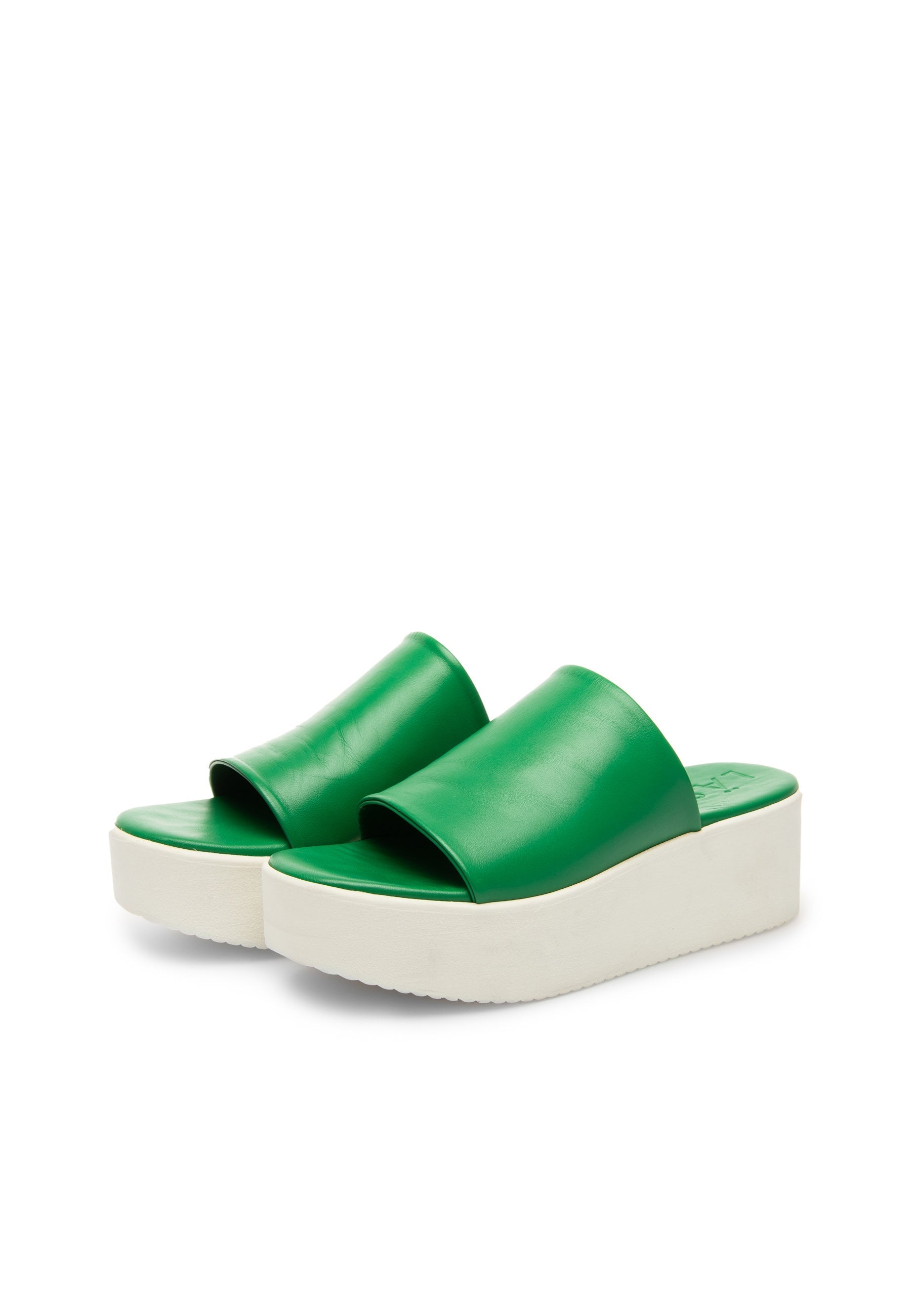 LÄST Nanna - Leather - Green Sandals Green