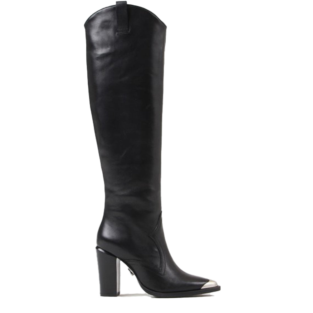 New Americana Black High Western Boots 14165-B-01 - 1