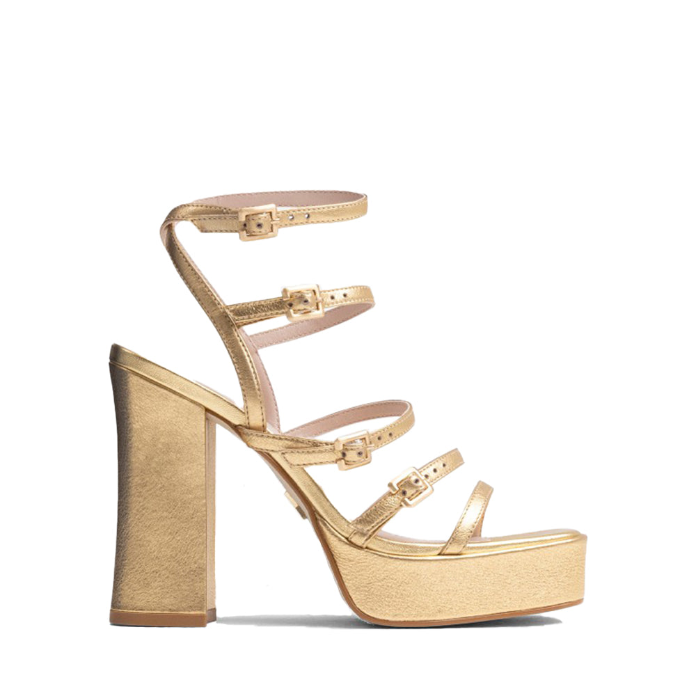 New Spice Gold Platform Heels 84950-M-103 - 1