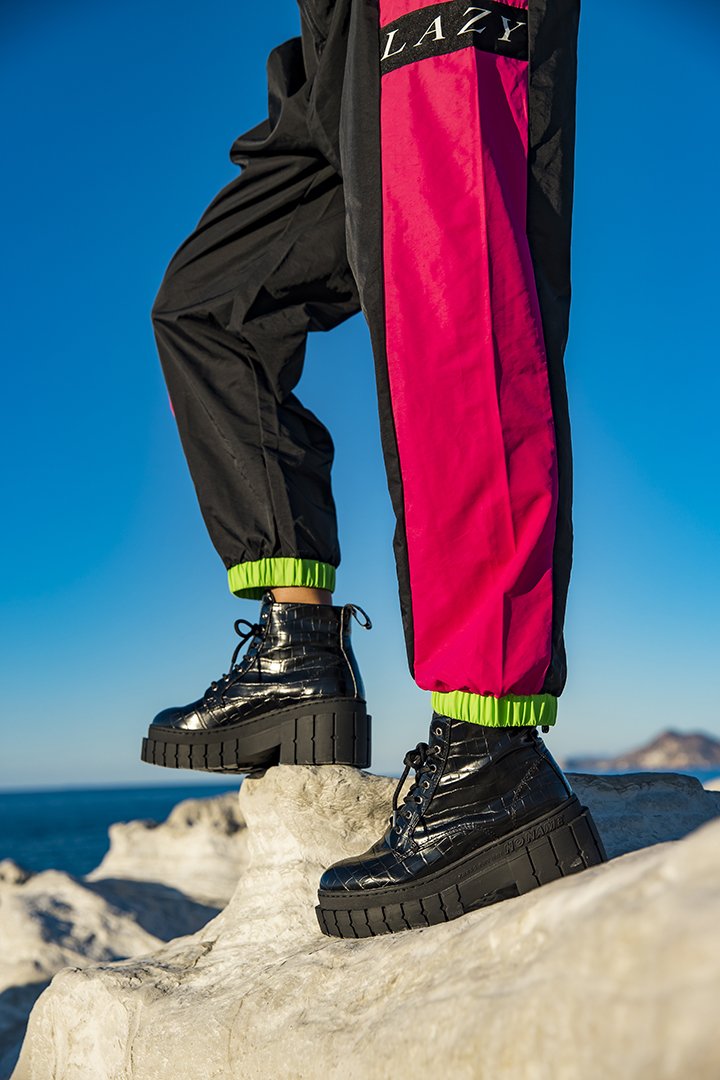 Kross Croco Black Low Boots - 2