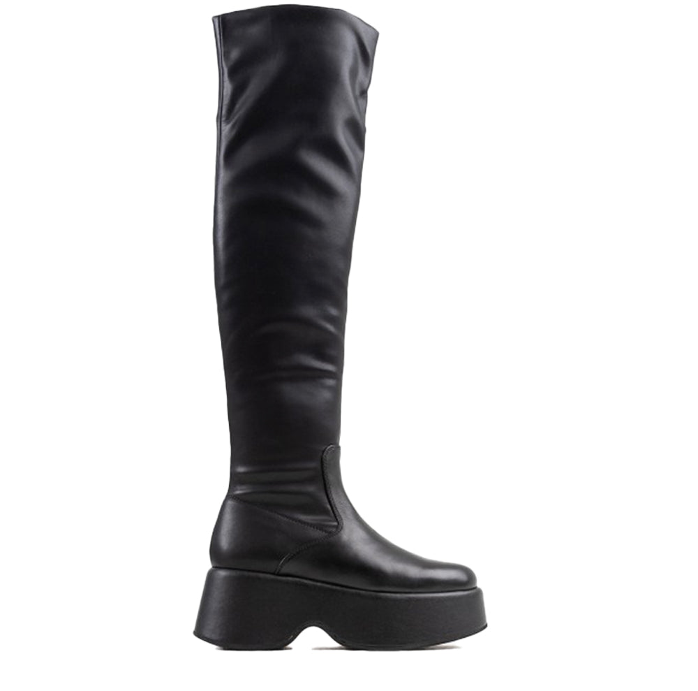Tizzy Black Stretch High Boots 14265-A-01 - 1