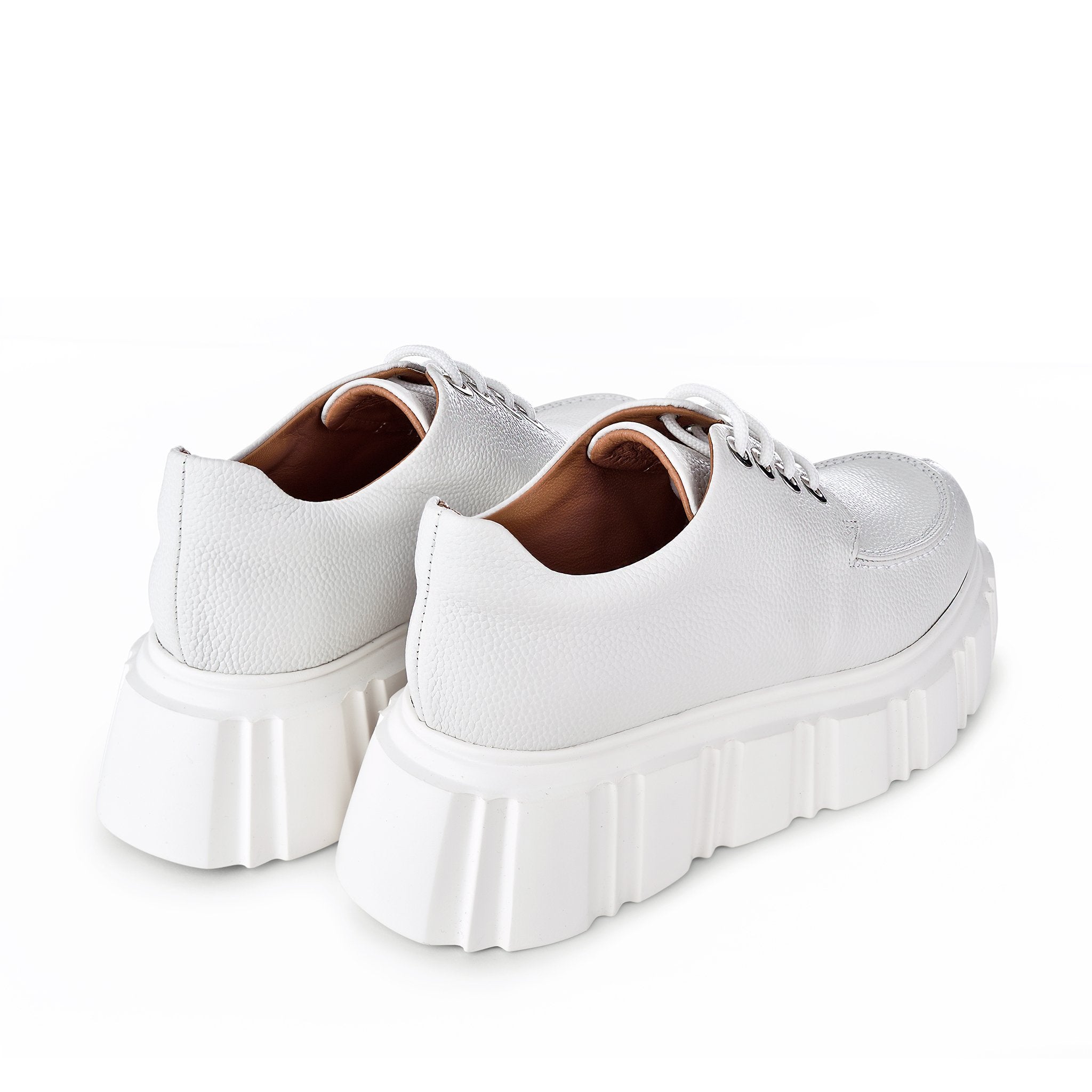Jun Off White Lace-Up Loafers 2210-02 - 05