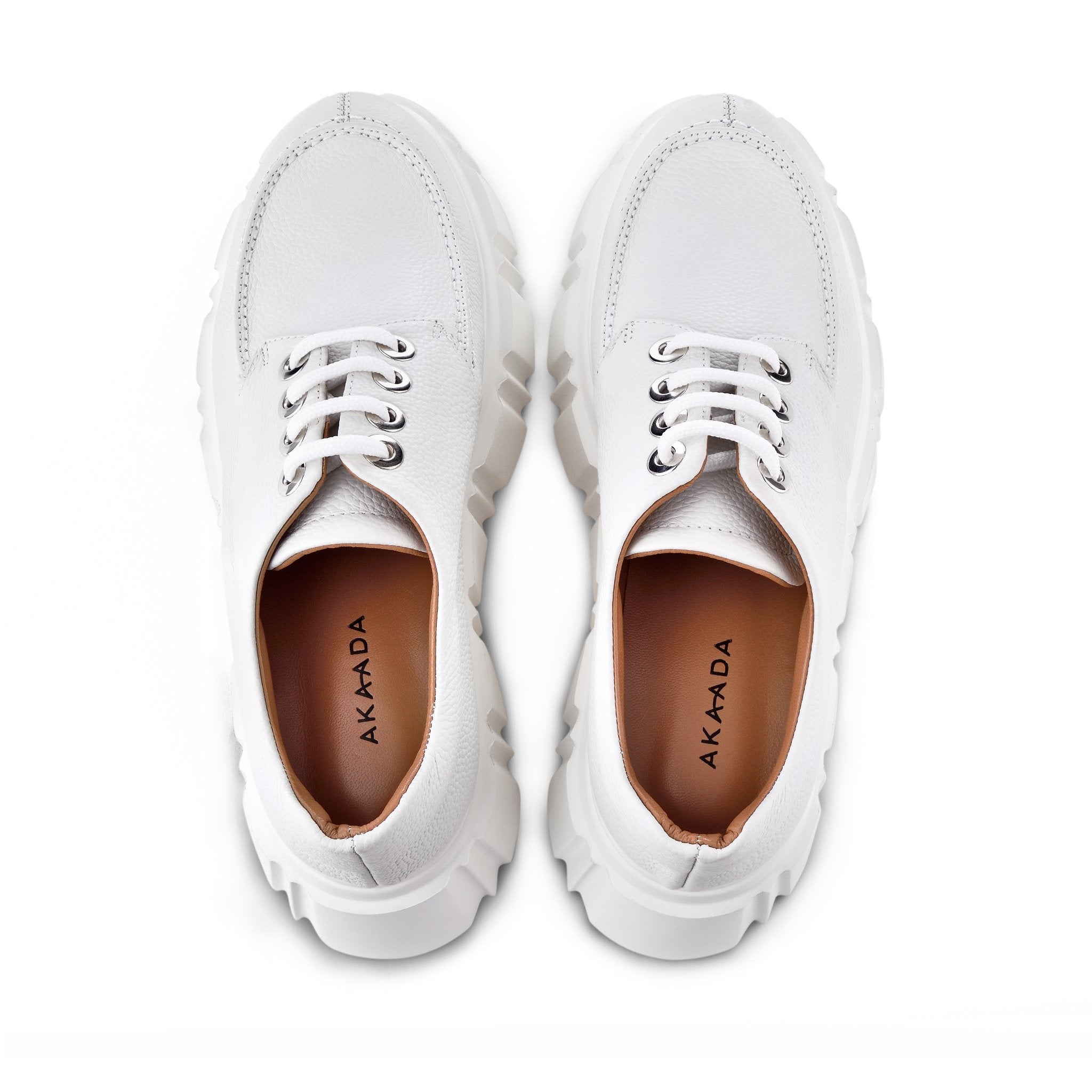 Jun Off White Lace-Up Loafers 2210-02 - 04