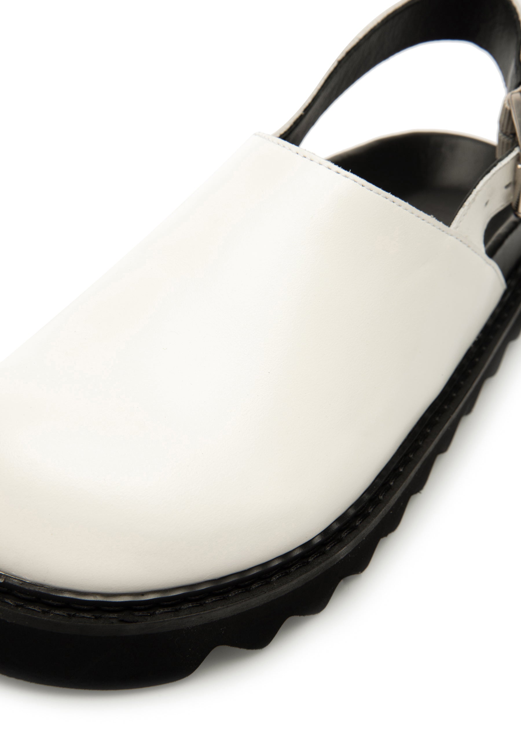 LÄST Saffran - Leather - Off White Slides Off White