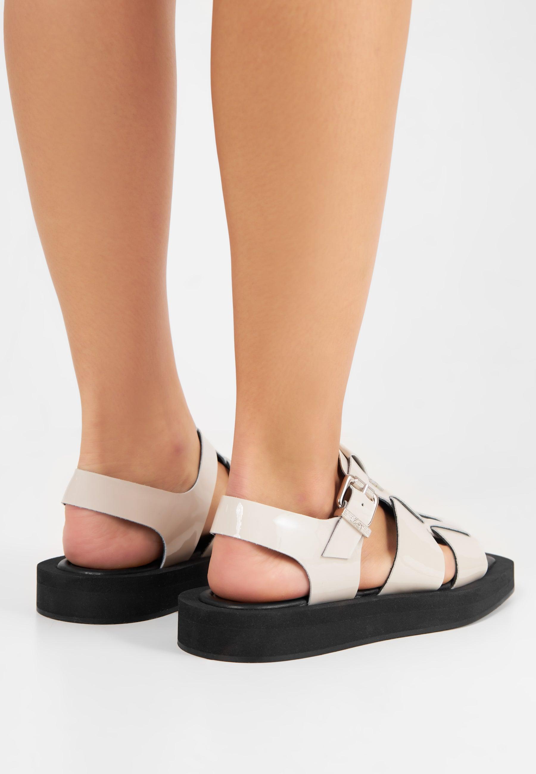 Samantha - Patent Leather - Off White - LÄST Webshop