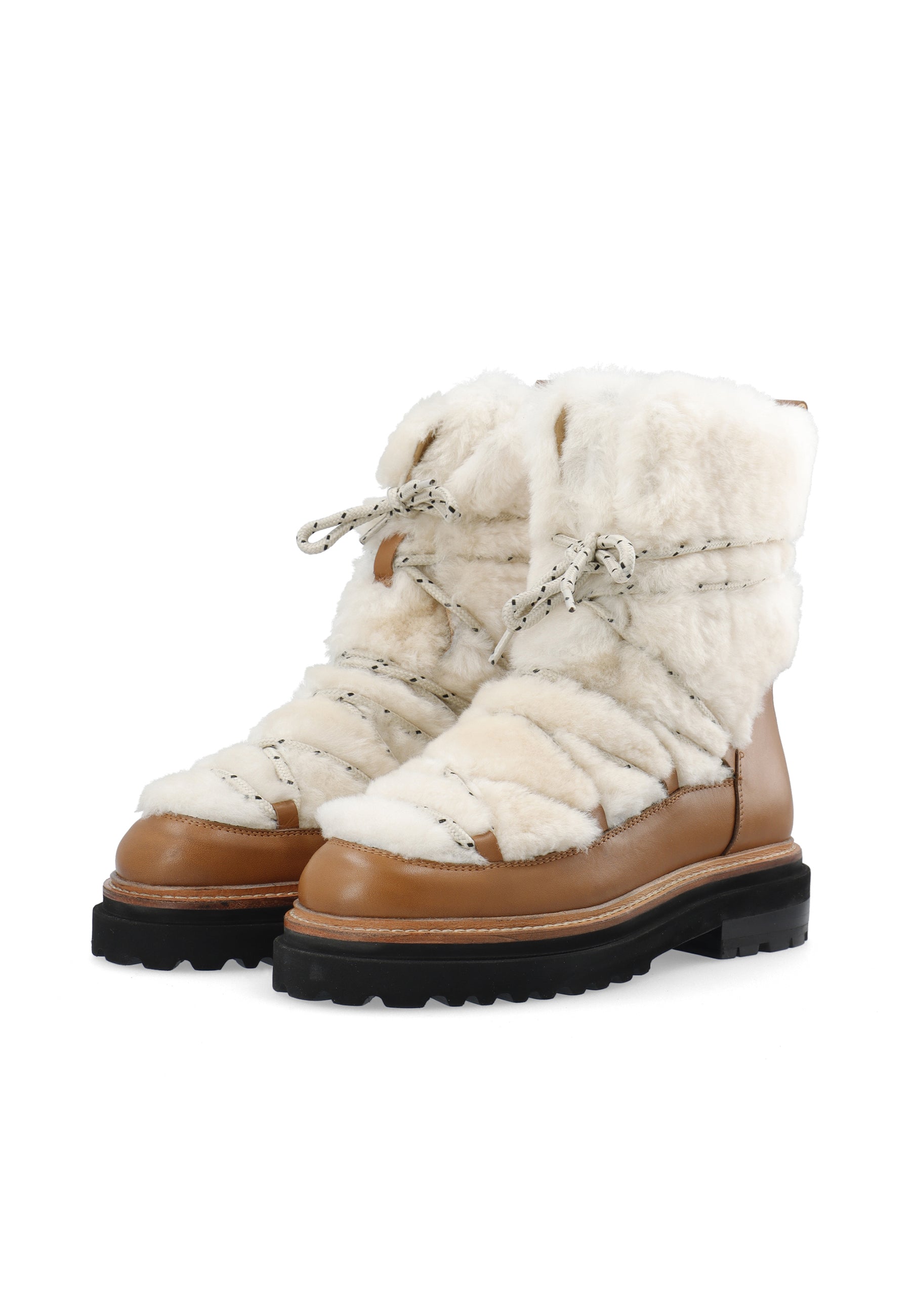 LÄST Sandra Snowboot Ankle Boots Off White