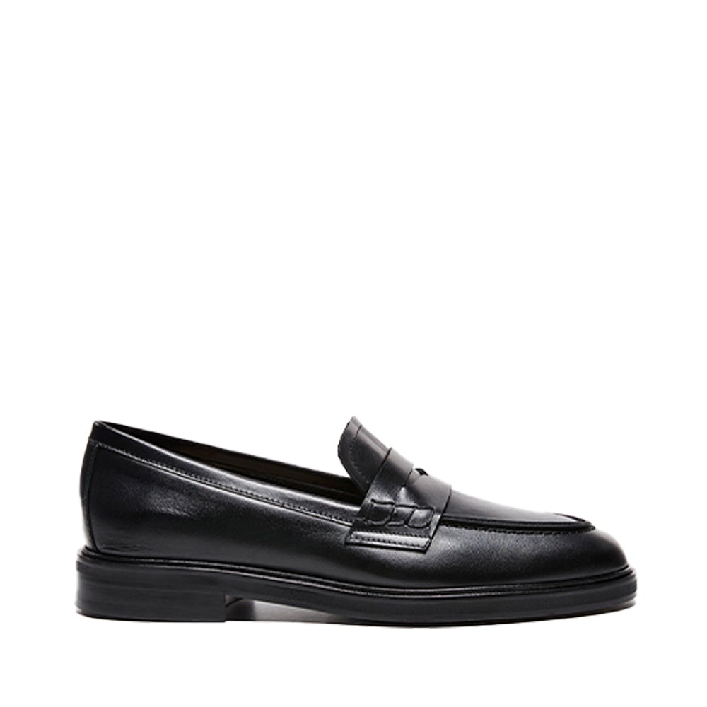 Sara Black Leather Loafers 21010115601-001 - 1