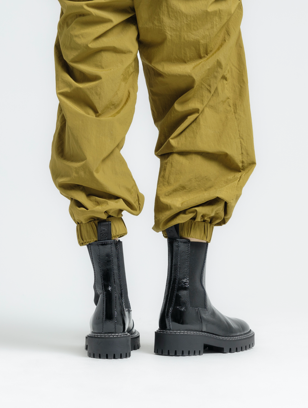 Daze Black Patent Leather Chelsea Boots LAST1677 - 10