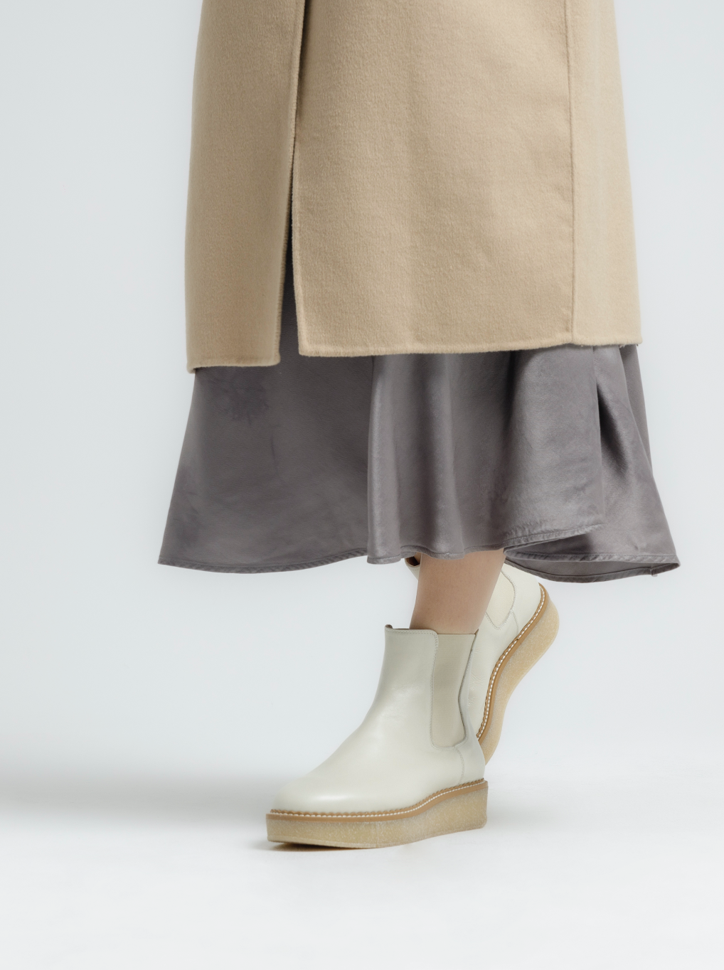 Machi Off White Leather Chelsea Boots 2005_OFF_WHITE - 11