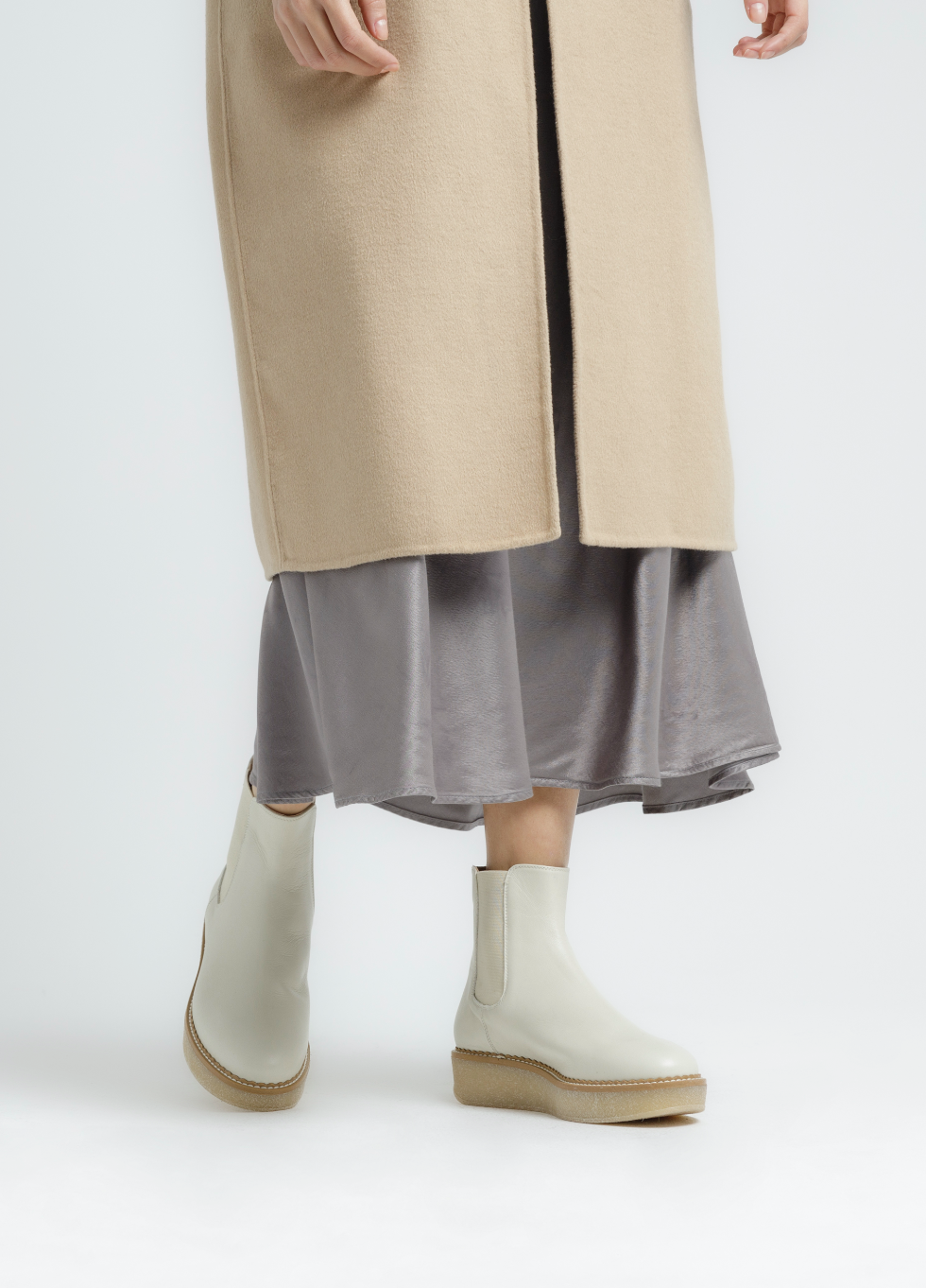 Machi Off White Leather Chelsea Boots 2005_OFF_WHITE - 13