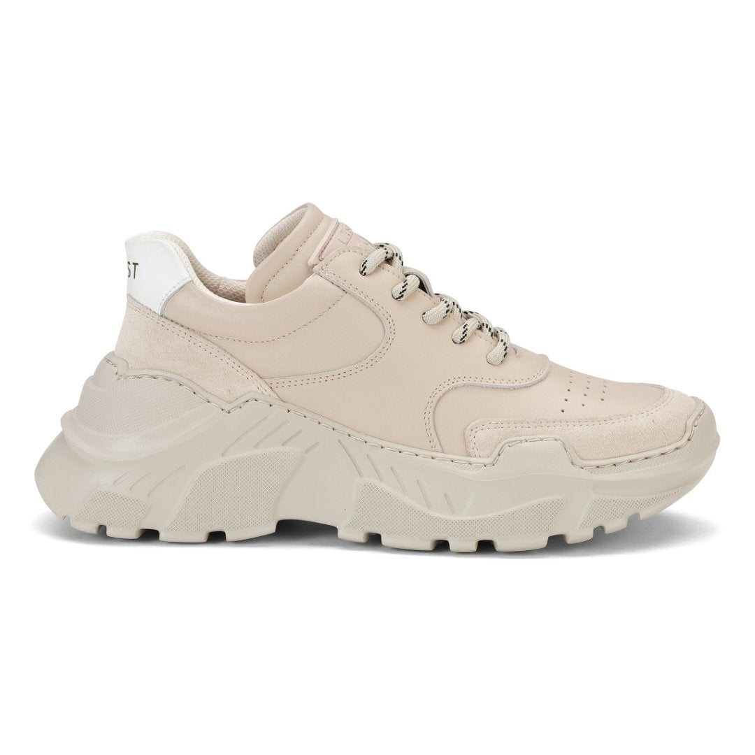Sprint Leather Beige Chunky Sneakers LAST1086 - 4
