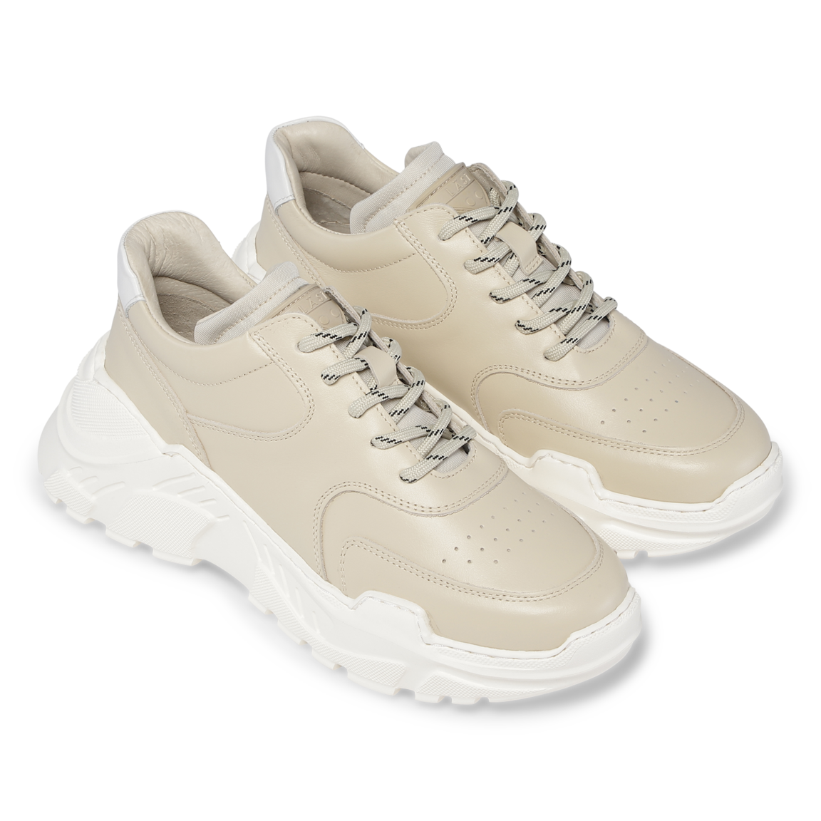 Sprint Leather Cream Chunky Sneakers LAST1198 - 2