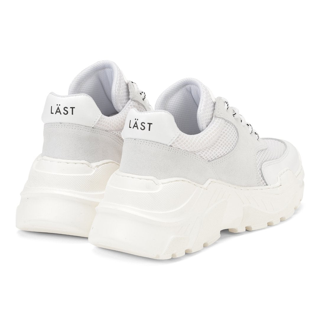 Sprint Mesh White - Light Grey Chunky Sneakers LAST1096 - 3