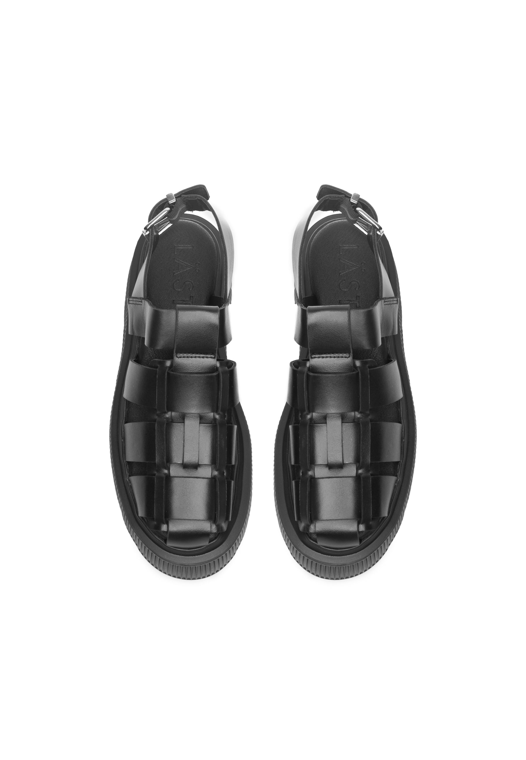 LÄST Tammy - Leather - Black Sandals Black