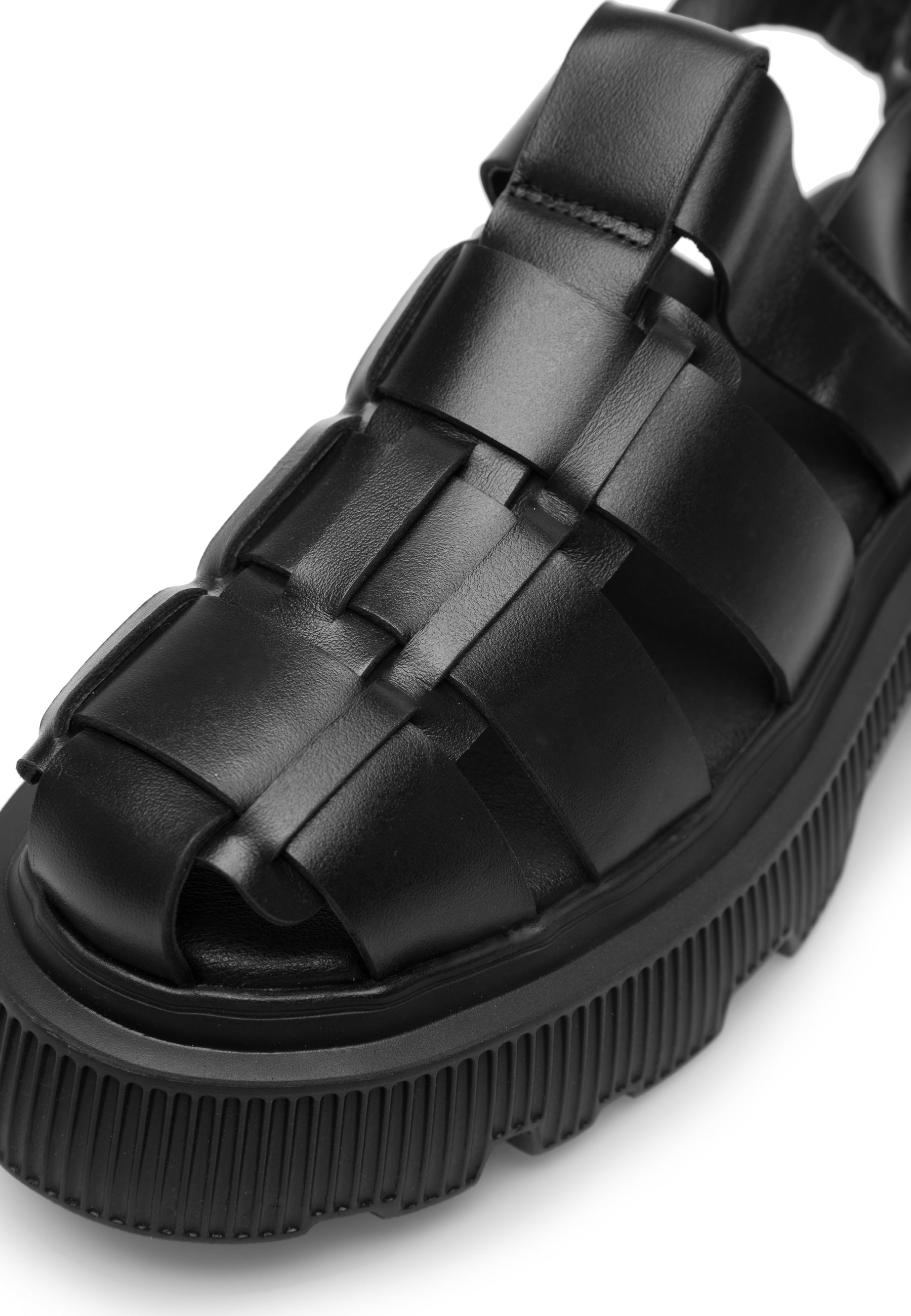 LÄST Tammy - Leather - Black Sandals Black