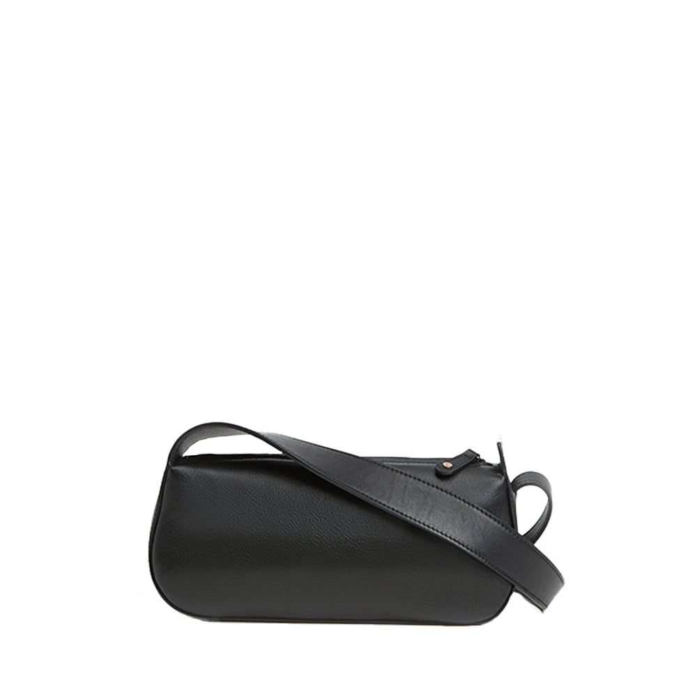 Tuna Black Leather Shoulder Bag 22011220101 - 1