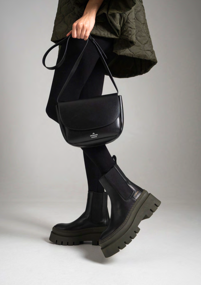 Leather Boots Copenhagen Boots Vitello Black Copenhagen Studios