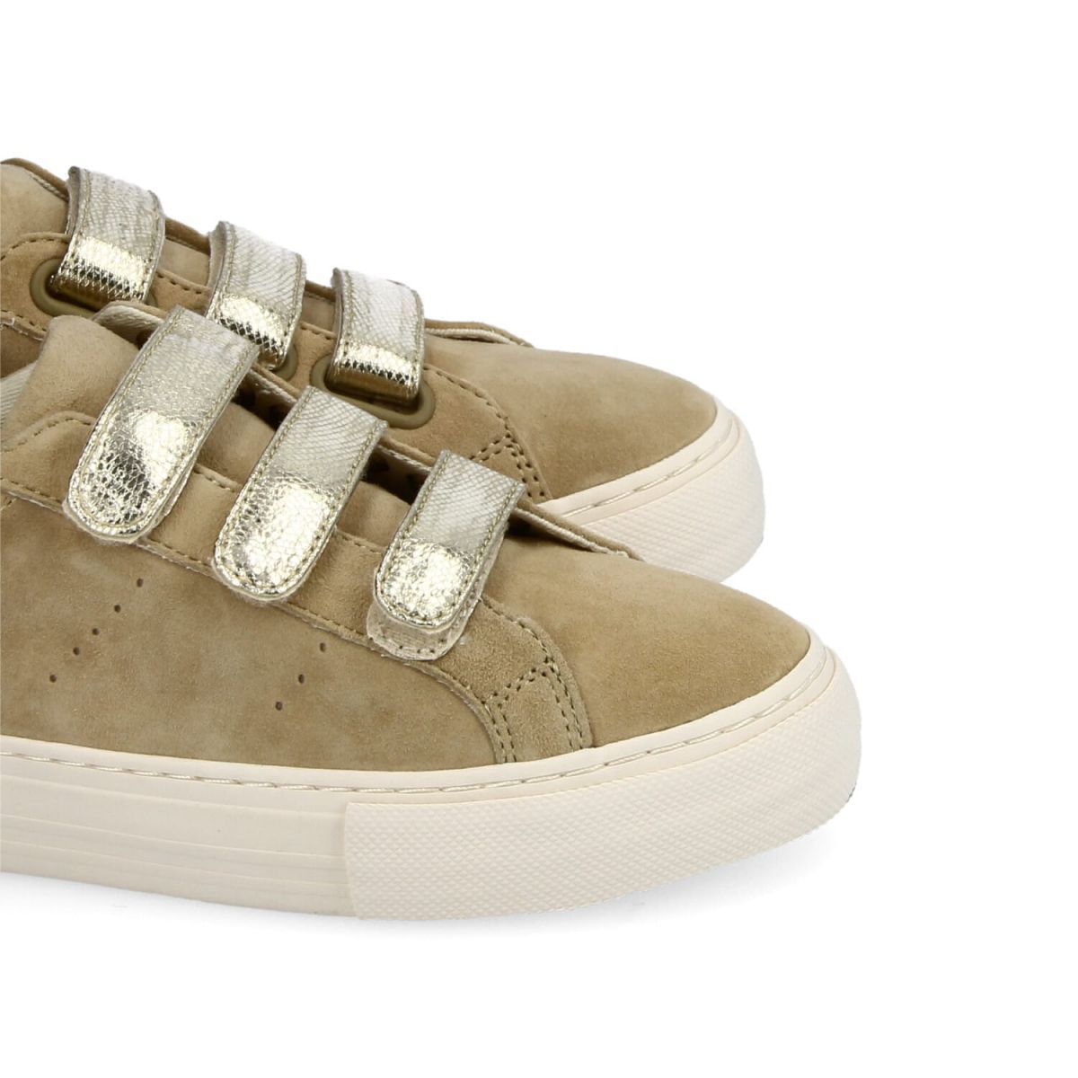 Arcade Straps Suede Beige Sneakers KNGDWI0418 - 5
