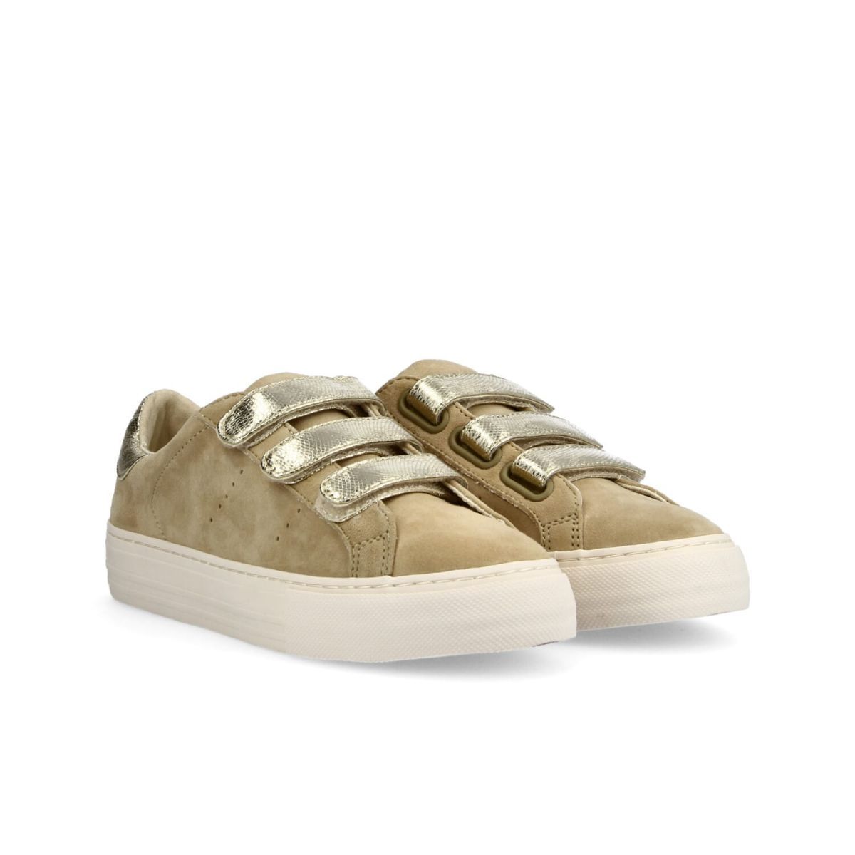 Arcade Straps Suede Beige Sneakers KNGDWI0418 - 2