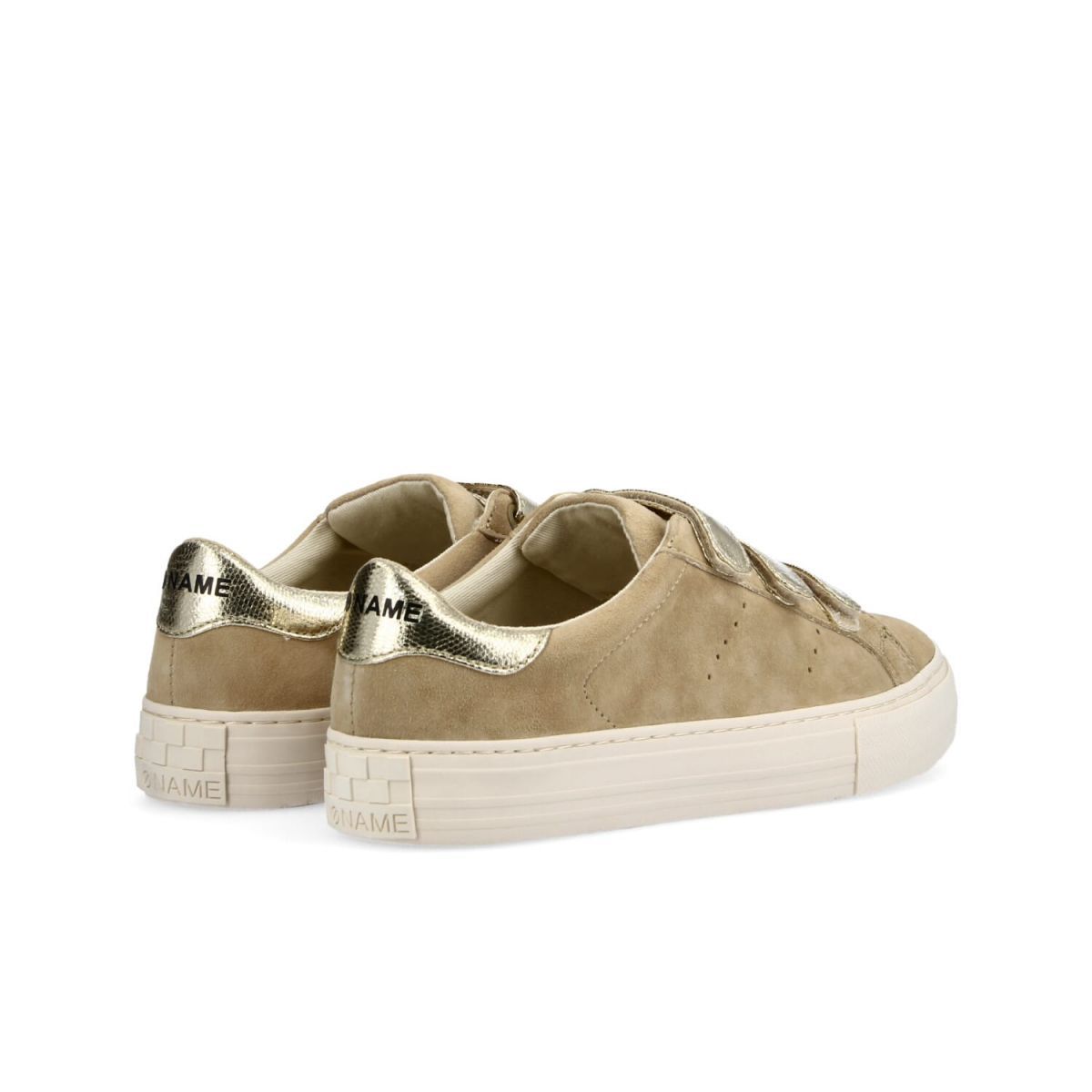 Arcade Straps Suede Beige Sneakers KNGDWI0418 - 4