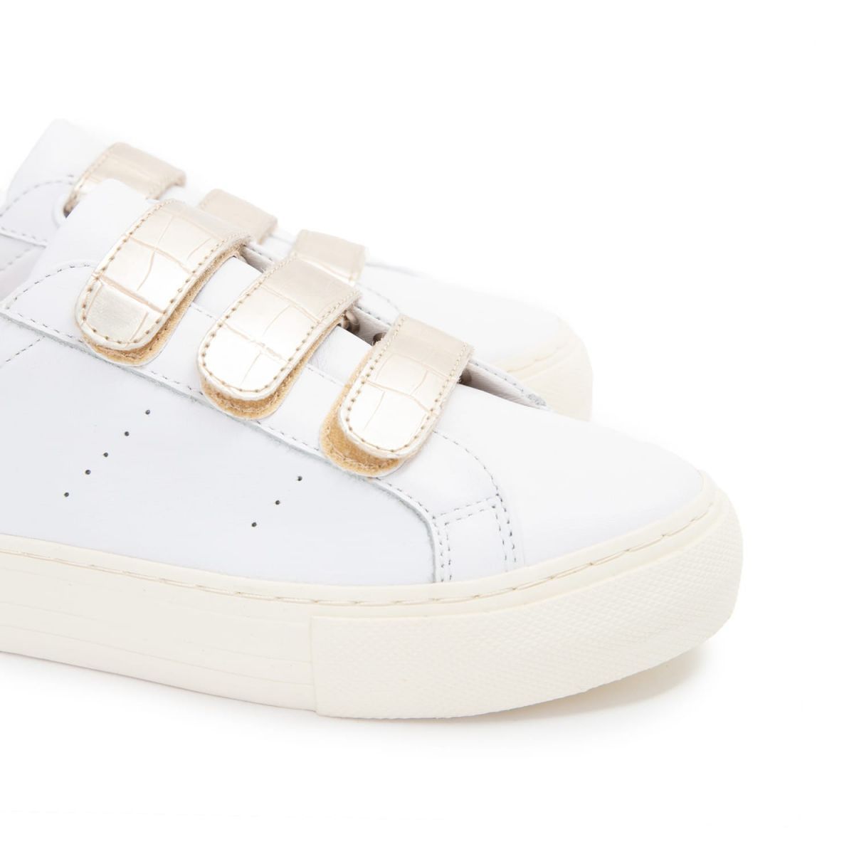 Arcade Straps White Gold Sneakers KNGDSC0474 - 5