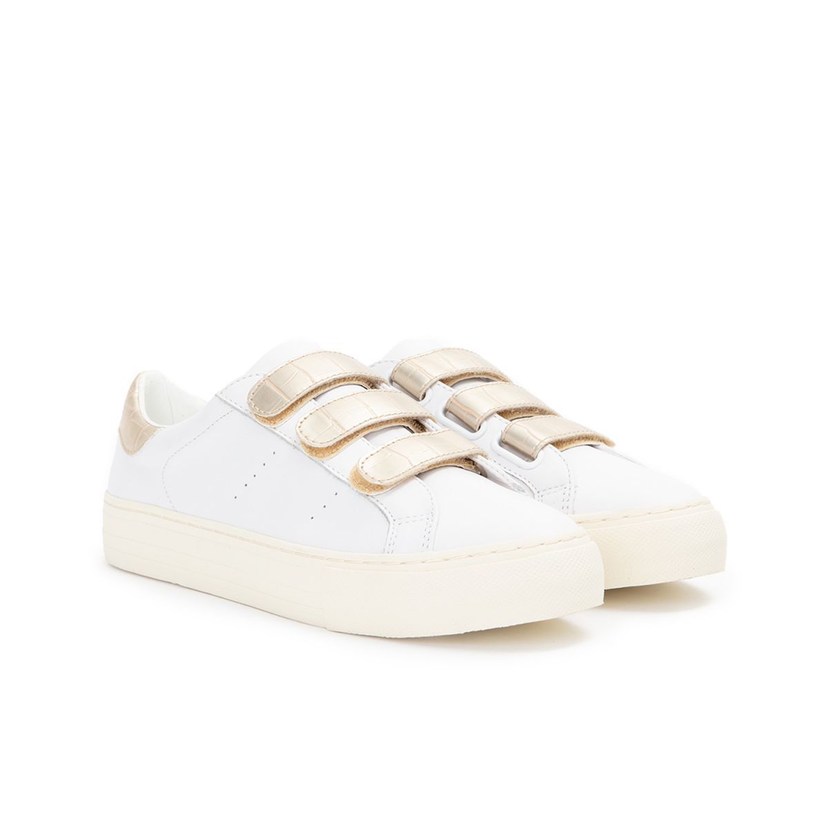 Arcade Straps White Gold Sneakers KNGDSC0474 - 3