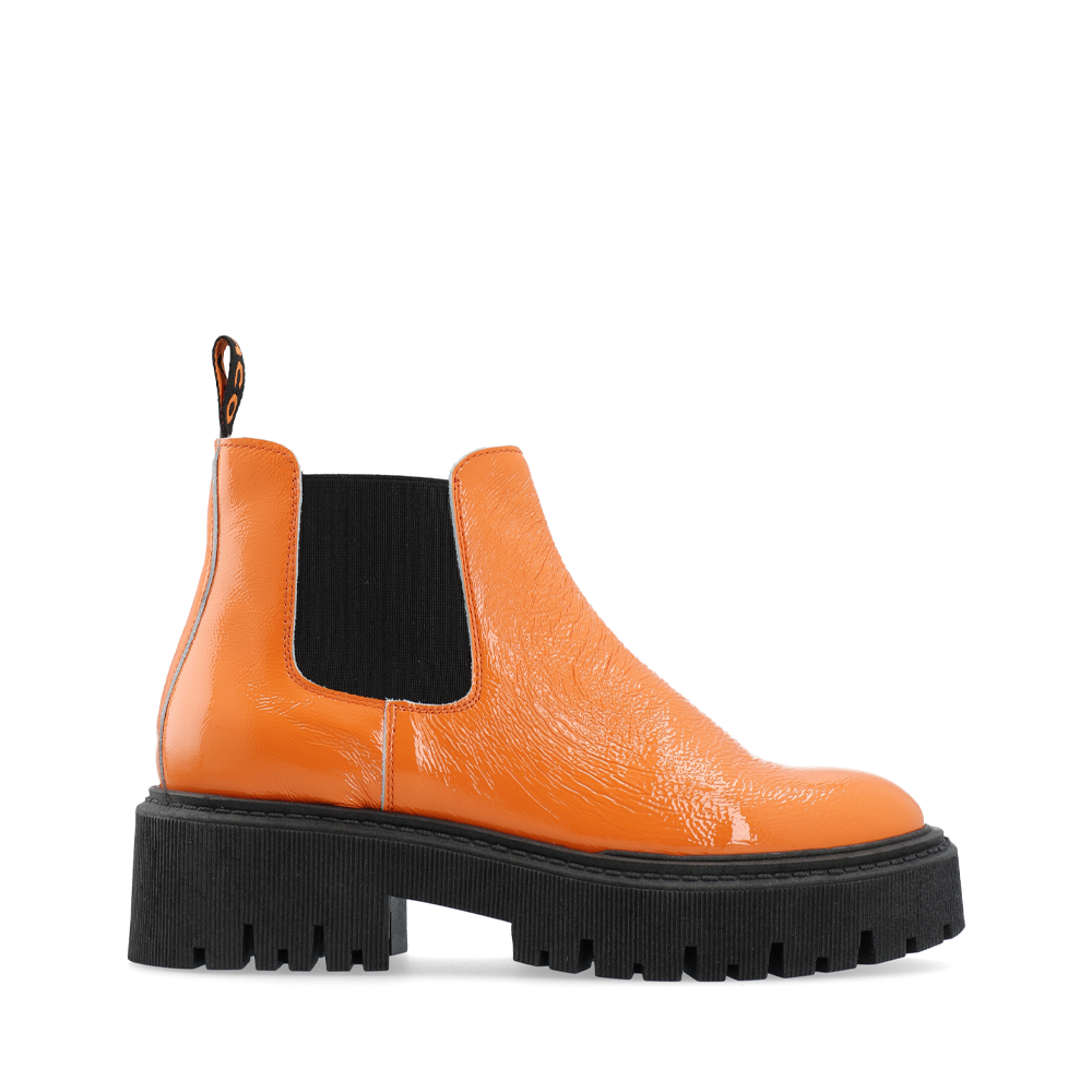 Biagarbi Orange Low Chelsea Boots Ankle