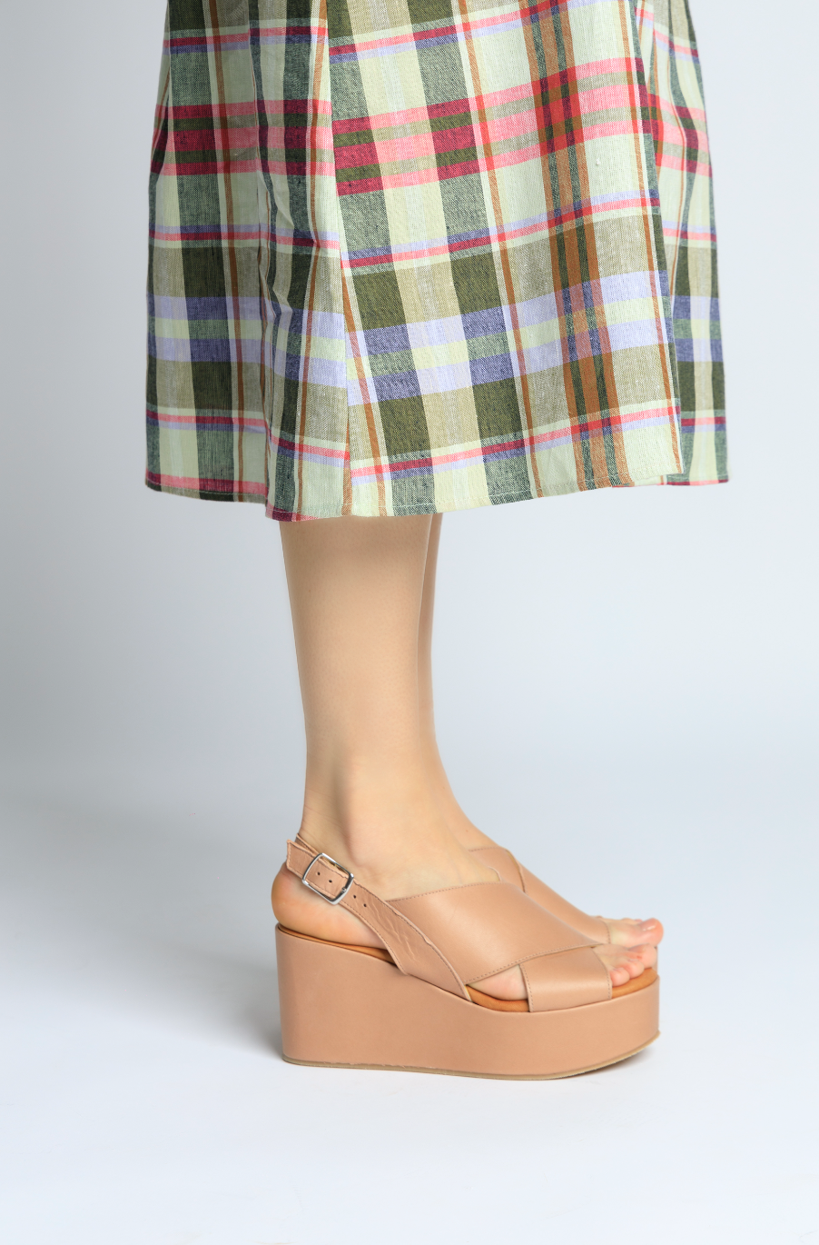 Bianca Nude Leather Platform Sandals BIANCA-NUDE - 2