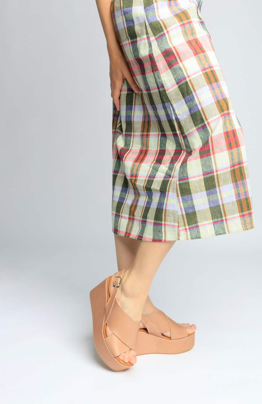 Bianca Nude Leather Platform Sandals BIANCA-NUDE - 11