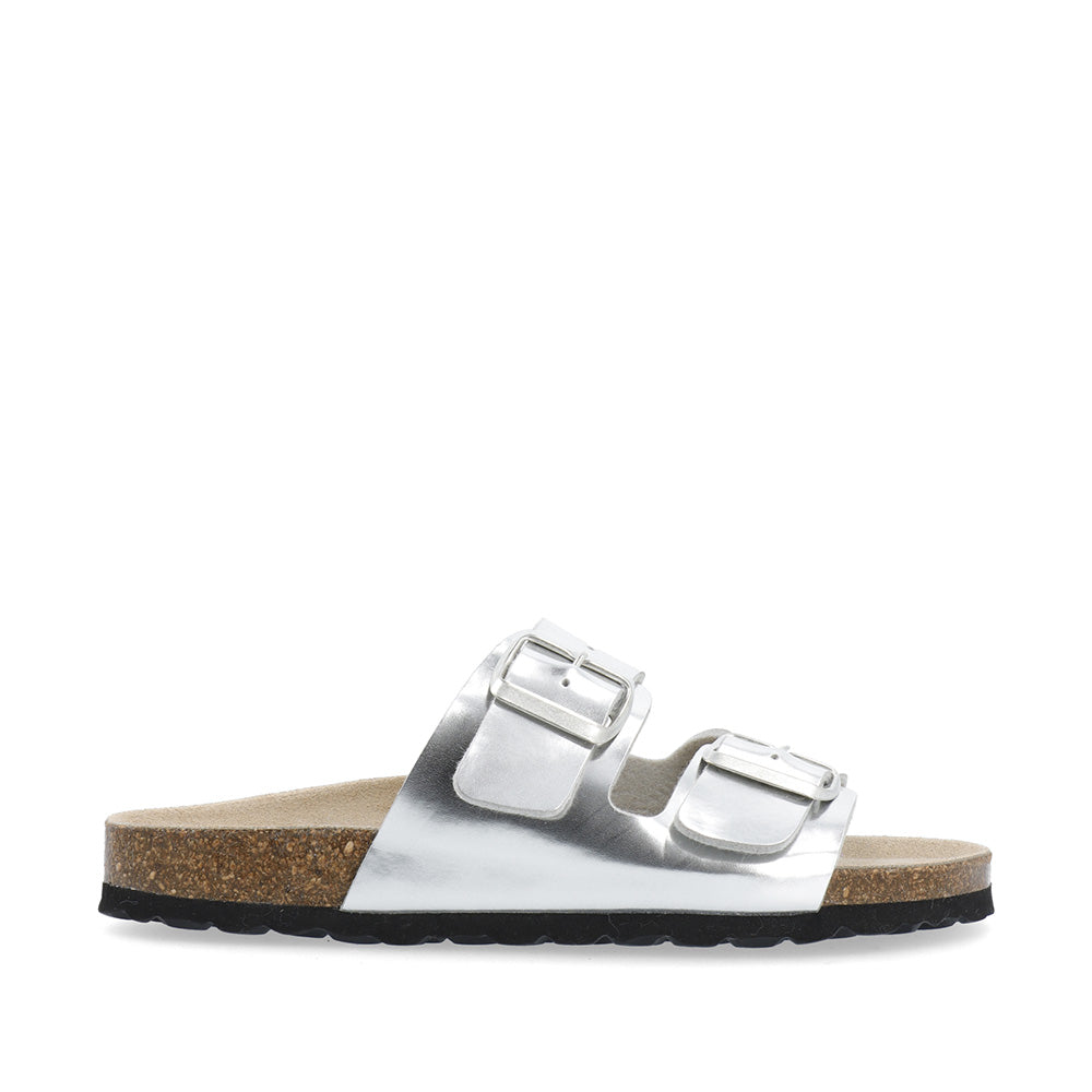 Biaolivia Silver Metallic Sandal Sandals