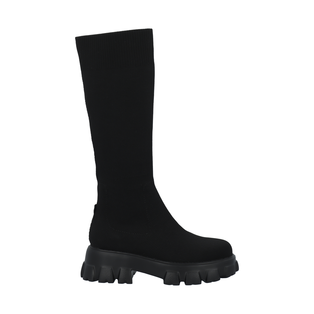 Biaprima Black High Sock Boots