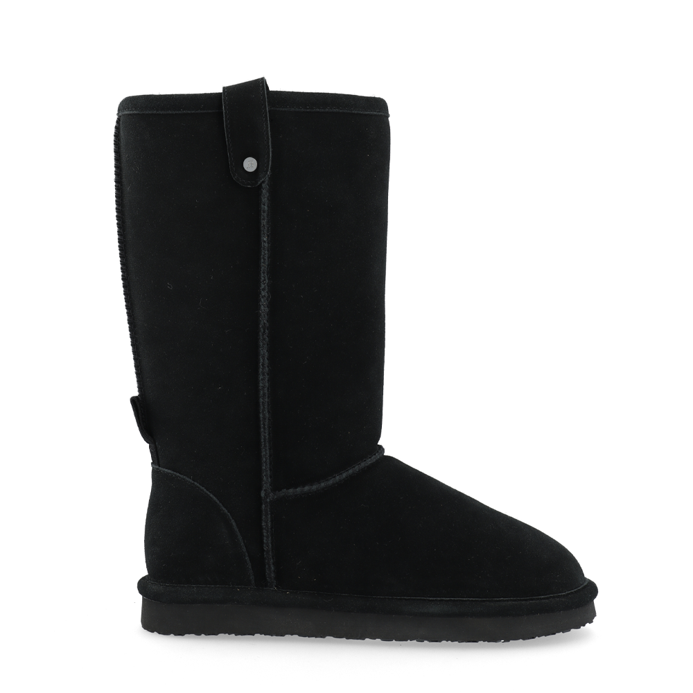Biasnow Black Suede Long Boots Snow