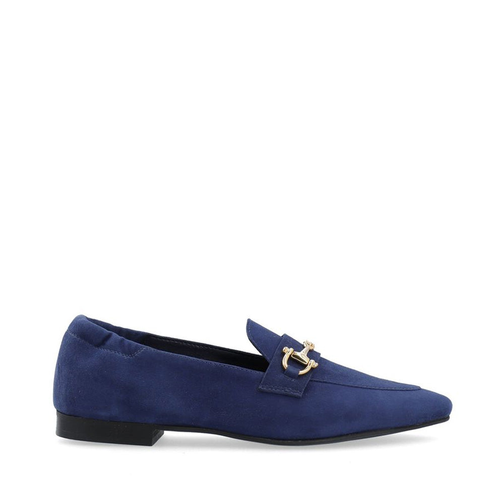 Biatracey Navy Suede Loafers Loafers