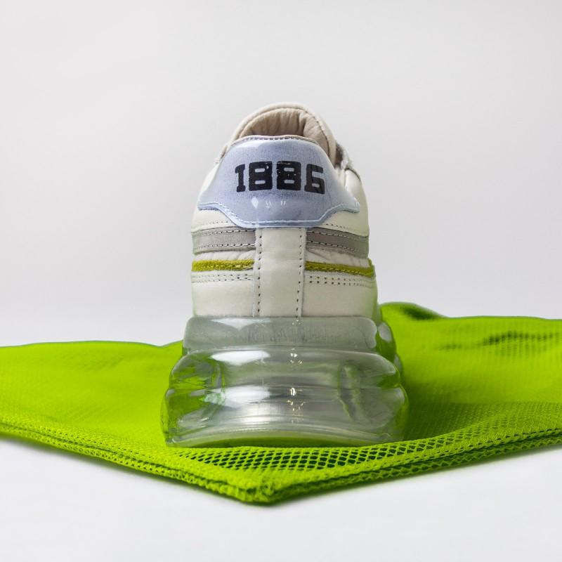Bubbly White Blue Lime Sneakers 66332-AC-3320 - 9