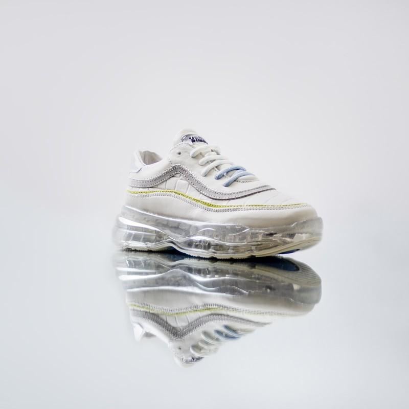 Bubbly White Blue Lime Sneakers 66332-AC-3320 - 10