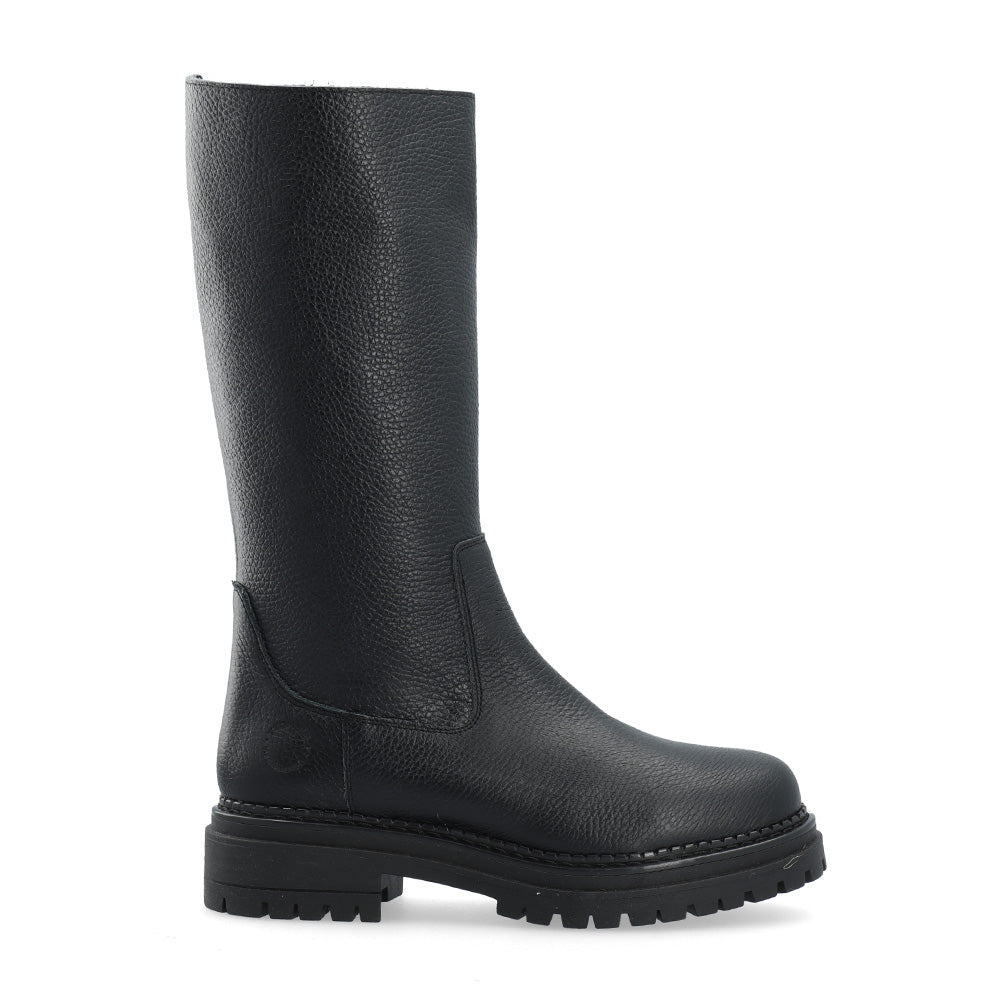 Caamalie Black High Leather Boots
