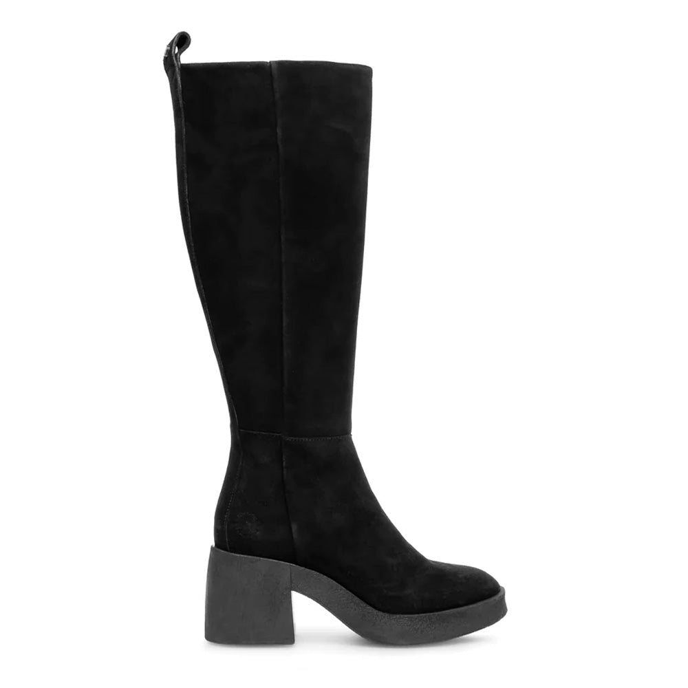 Casemily Black Tall Suede Boots High