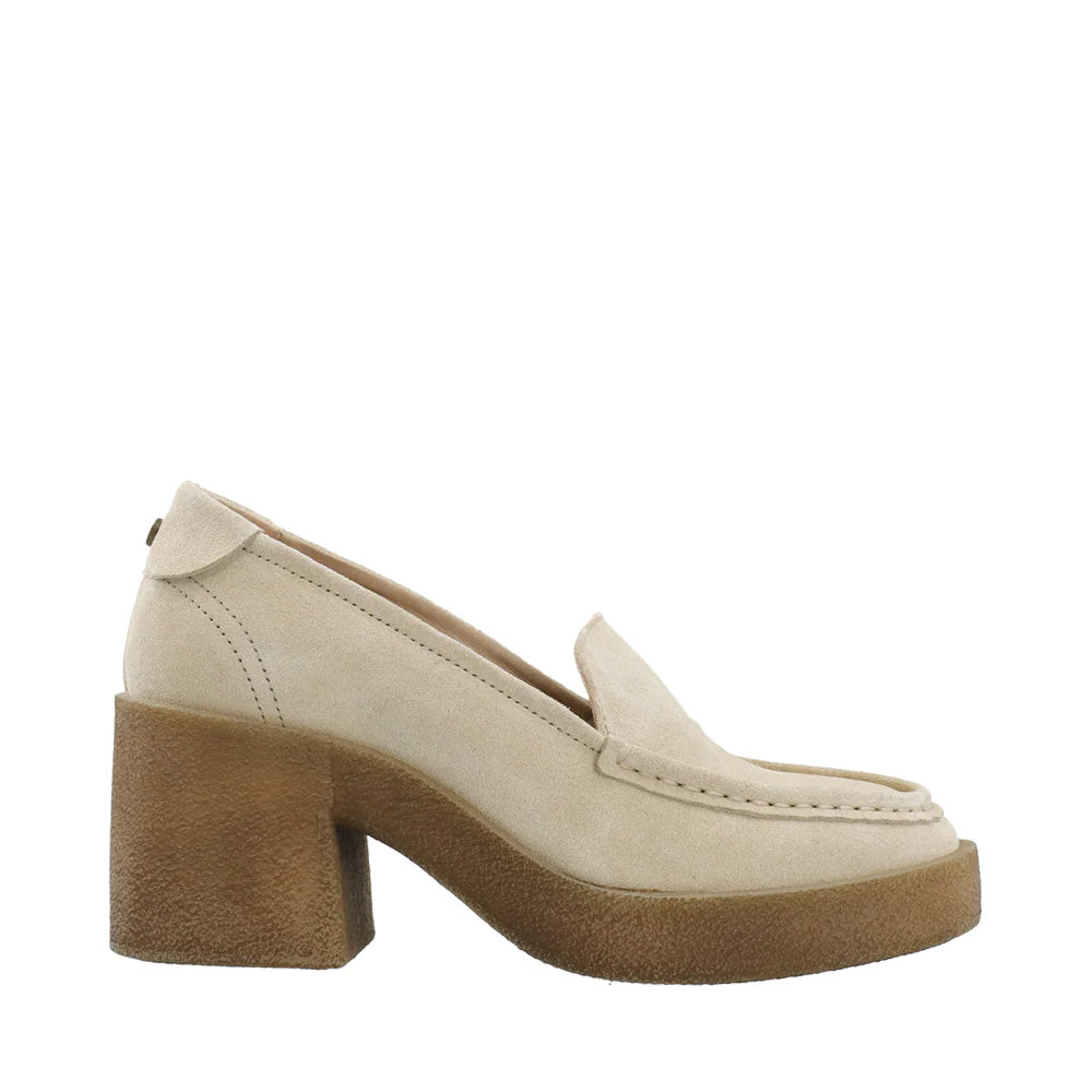 Casemily Beige Suede Loafers Penny Loafer