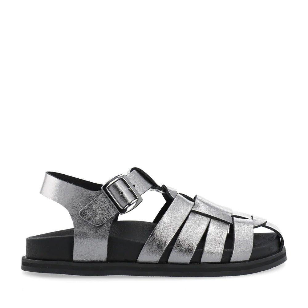 Casjenny Silver Leather Sandals Sandals