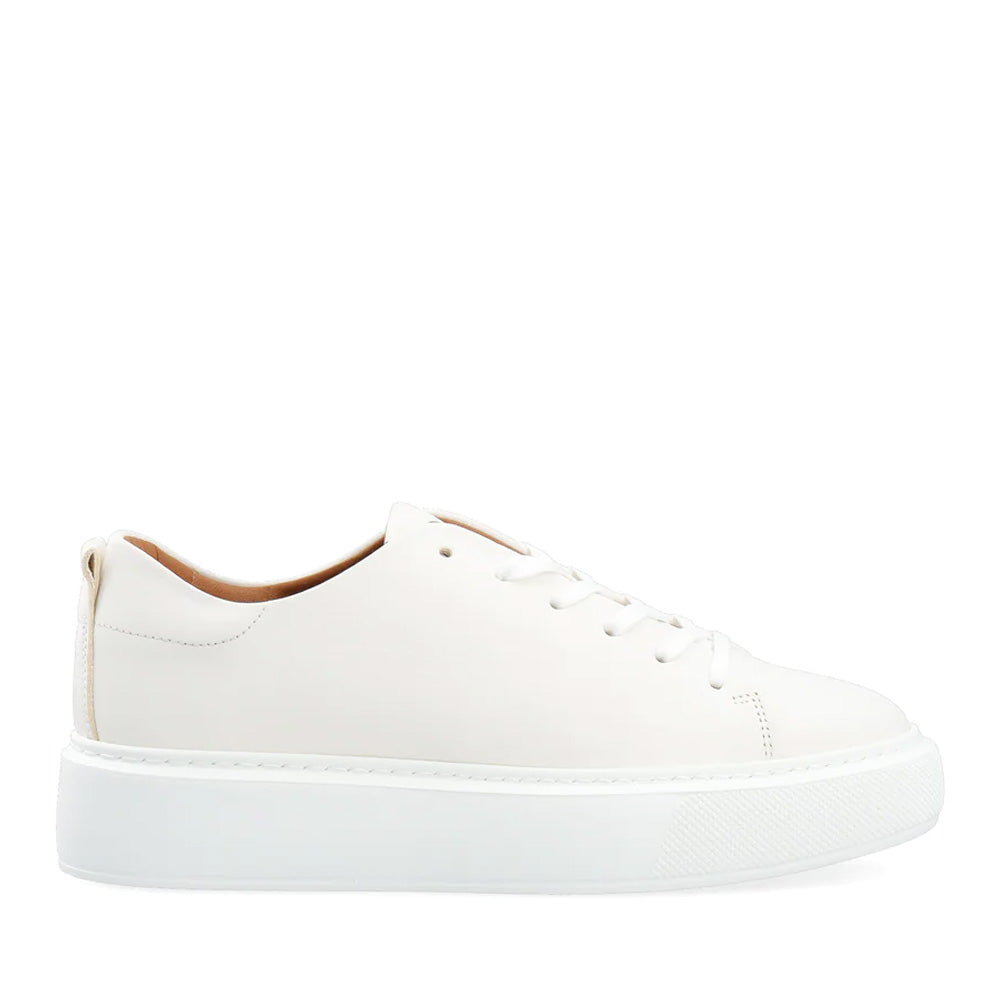 Casida White Lace Leather Shoe Sneakers