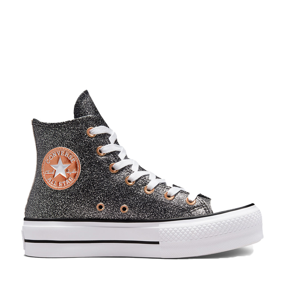 Chuck Taylor All Star Lift Platform Metallic Glitter Black A01301C - 1