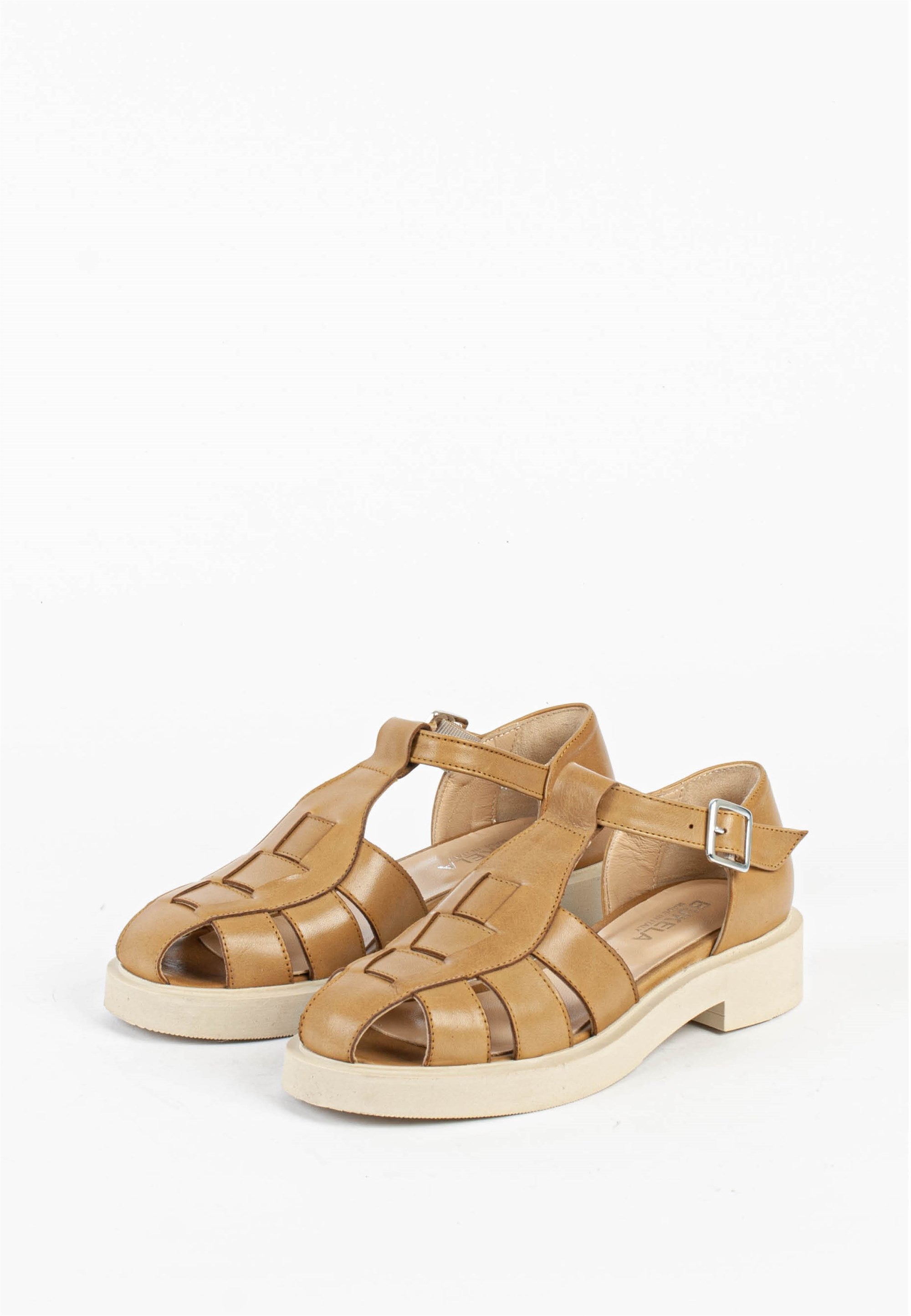 Clara Camel Leather Sandals CLARA-CAMEL - 7