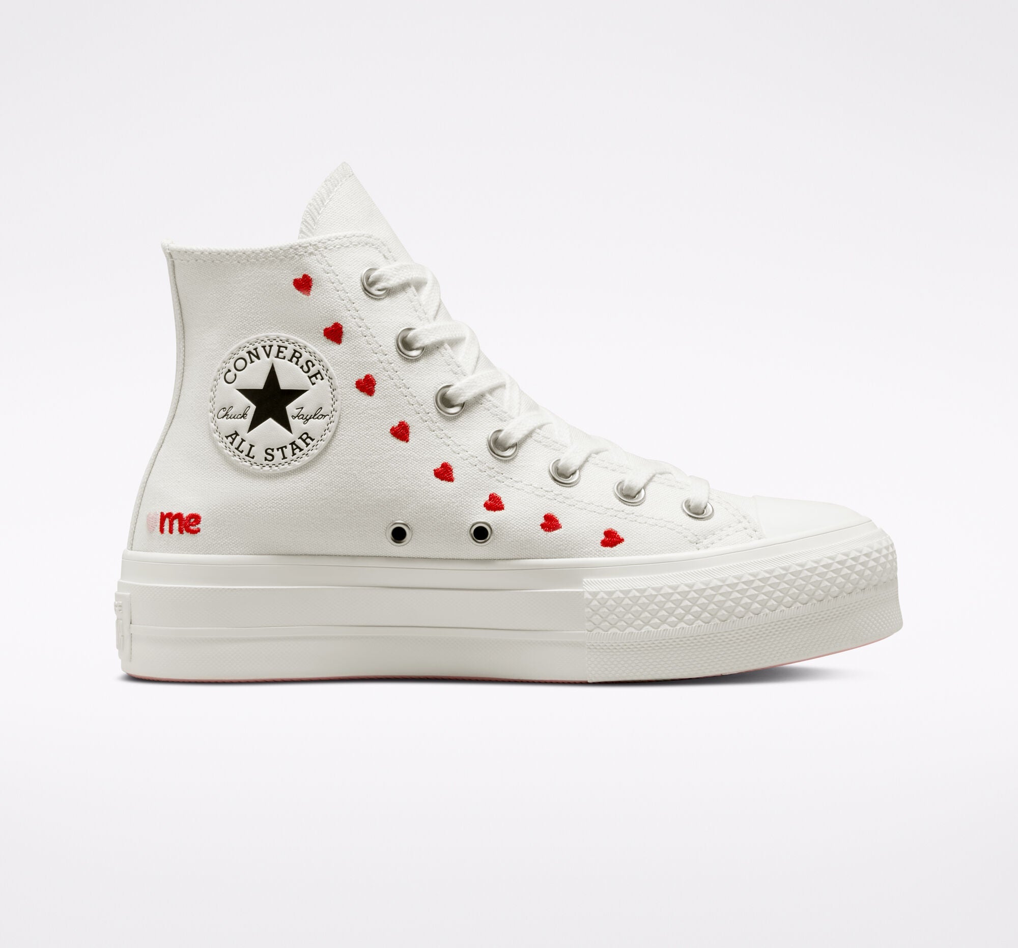 Chuck Taylor All Star Lift Embroidered Hearts A01599C - 8