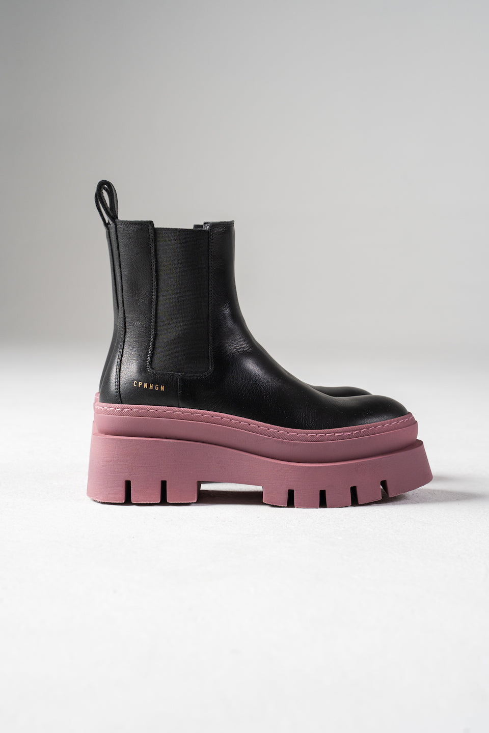 Vitello Black Fuchsia Chelsea Boots CPH686_FUCHSIA - 5