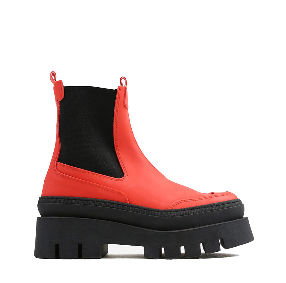 Evi Ann Red Biker Chelsea Boots 47427-R-3640 - 1