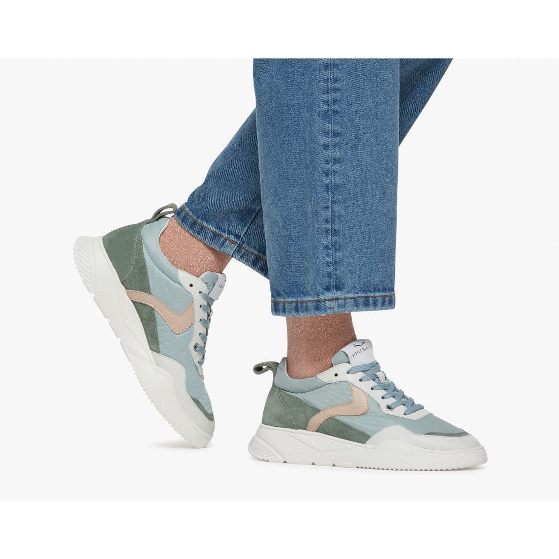 Joshee Sage Green Chunky Sneakers 2016684011N41 - 2